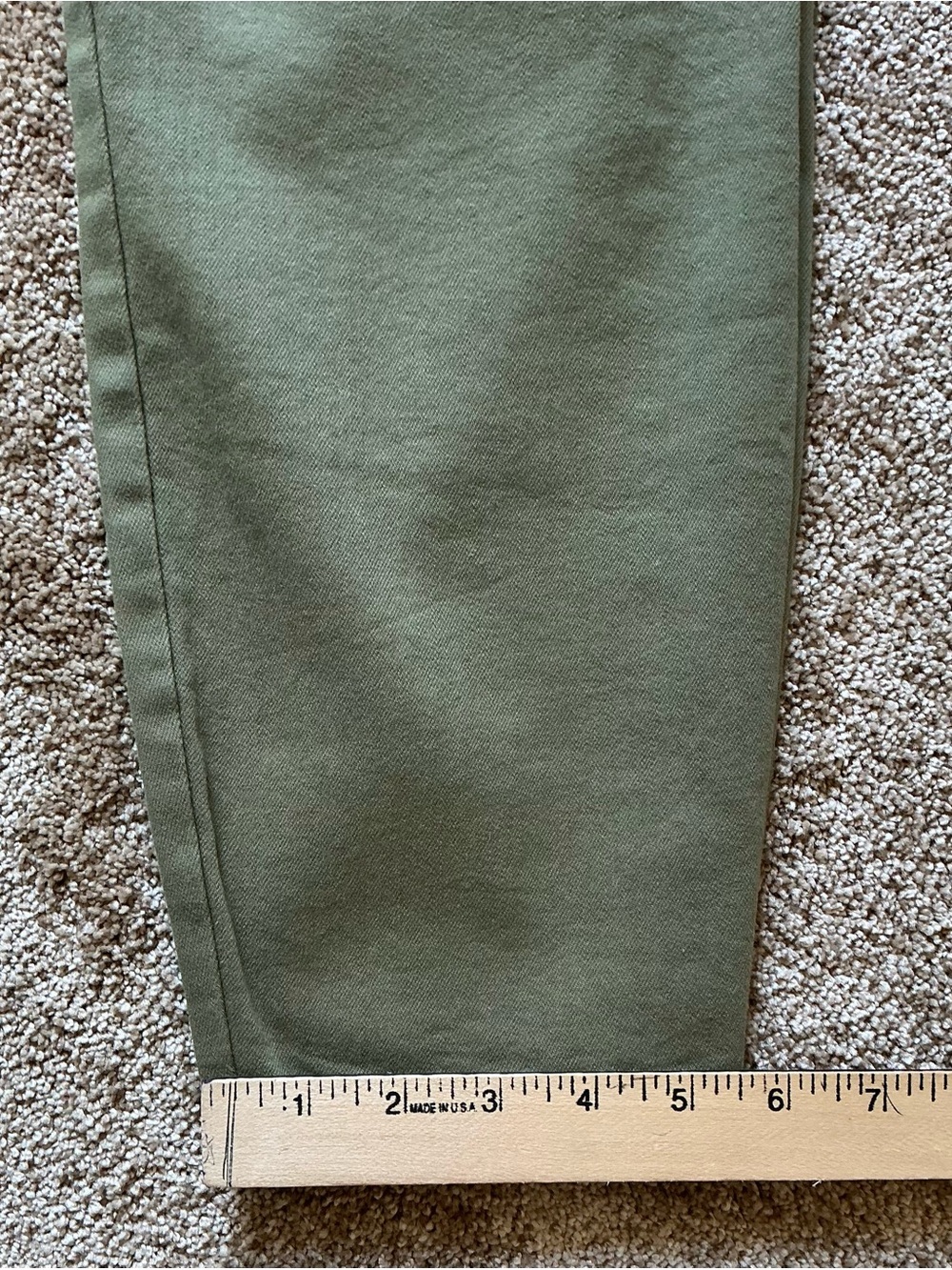 Talbots Flawless High Waist Cropped Jegging Olive Green $90 NWT 10 - Picture 4 of 6